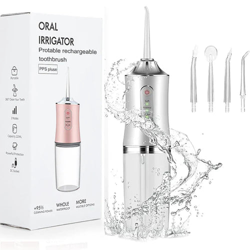 Draadloze Waterflosser – 8 Opzetstukken – Voor Tandverzorging en Mondhygiëne