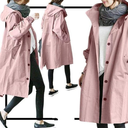 Waterdichte Trenchcoat – Voor Dames – Ademend en Comfortabel