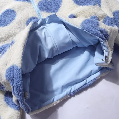 Dubbele Draagbare Winterjas – Met Hartjes Voering – Voor Dames