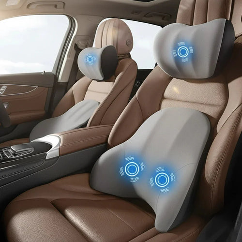 Auto Zittingsteun – Verwarmd – Massagefunctie – Geschikt voor Meeste Auto’s