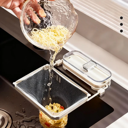 Afzuigkapafvoer rek – met zuignap – voor het filteren van residu – voor de gootsteen