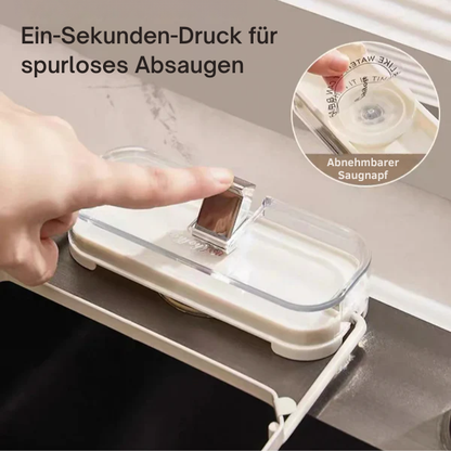 Afzuigkapafvoer rek – met zuignap – voor het filteren van residu – voor de gootsteen