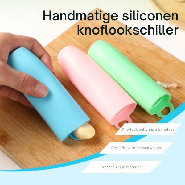 Siliconen Knoflookschiller – Handmatig – Eenvoudig in Gebruik – Voor Keuken