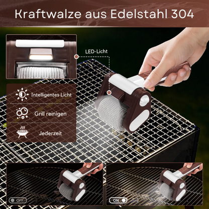 Elektrische Grillborstel – RVS – Snel en Efficiënt – Voor BBQ's en Grillroosters