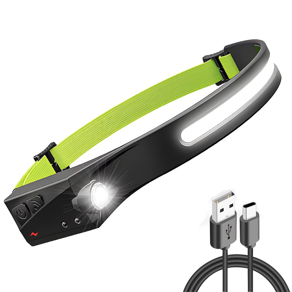 Oplaadbare LED Hoofdlamp – USB – Voor Hardlopen en Fietsen