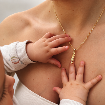 Fittershape Mama Halsketting – goud met bedelhangertje