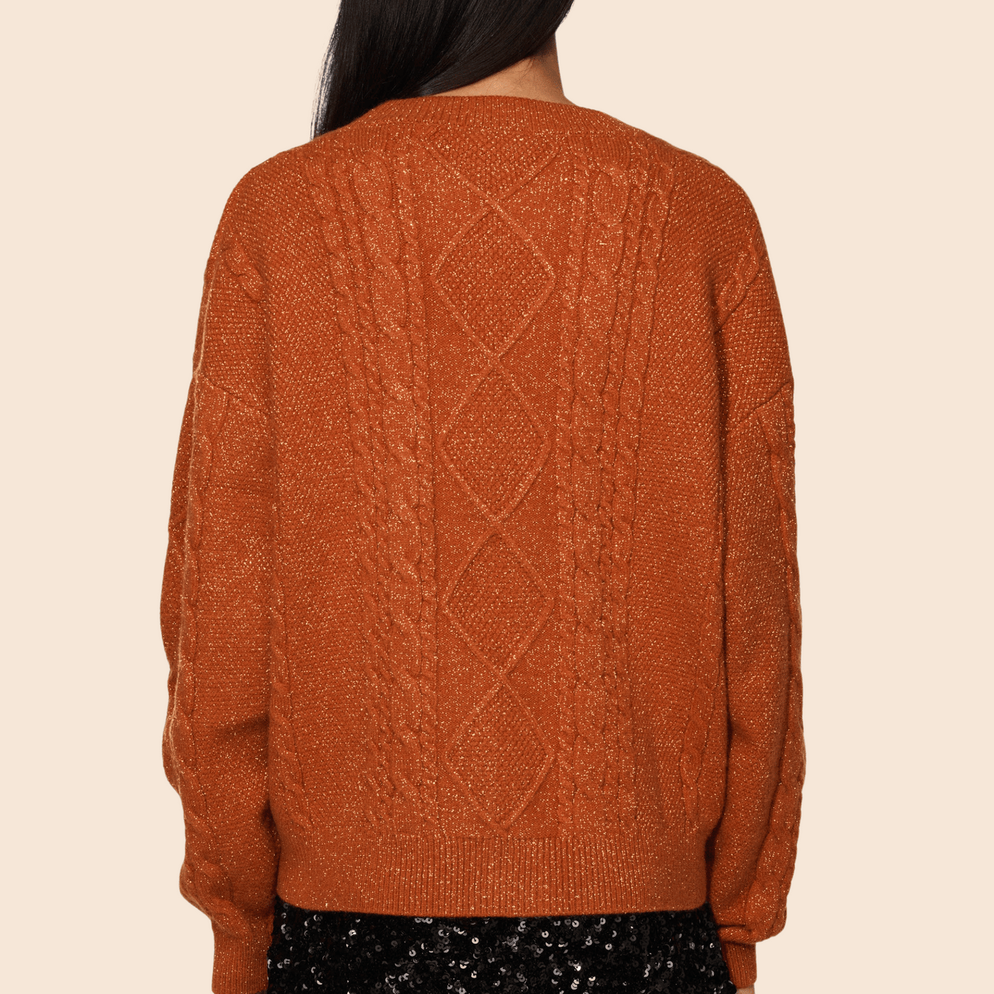 Dames Gebreide Cardigan – Met Sterrenpatroon – Warme en Stijlvolle Trui