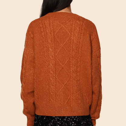 Dames Gebreide Cardigan – Met Sterrenpatroon – Warme en Stijlvolle Trui