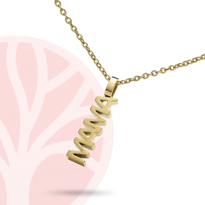 Fittershape Mama Halsketting – goud met bedelhangertje
