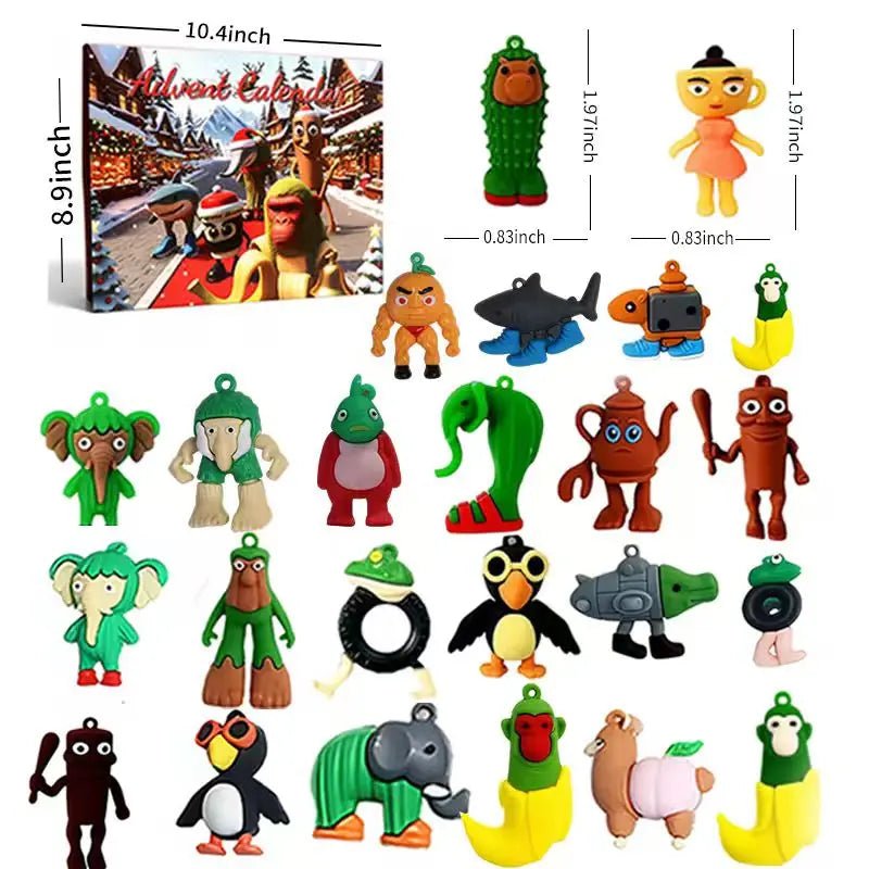 Brainrot Adventskalender – 24 Deurtjes – Met Cartoon Figuren