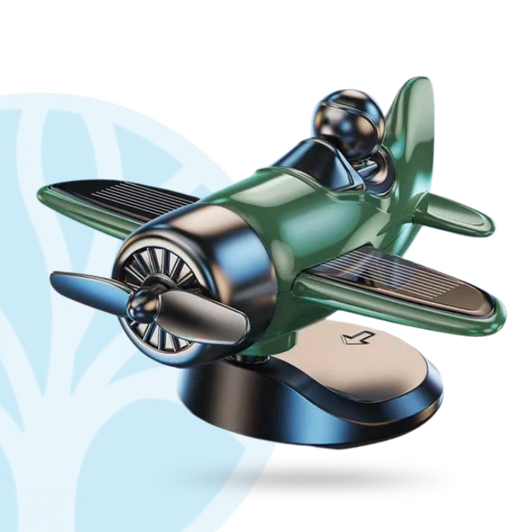Fittershape Solar Vliegtuig Ornament – met draaiende propeller