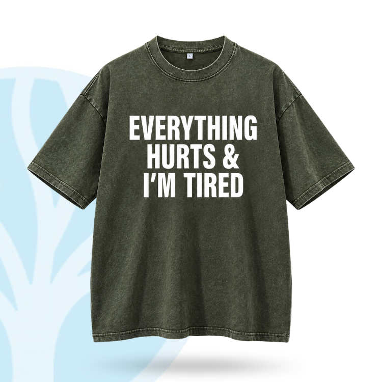 Fittershape Everything Hurts Gym Shirt – fitted met stretch