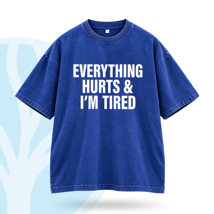 Fittershape Everything Hurts Gym Shirt – fitted met stretch