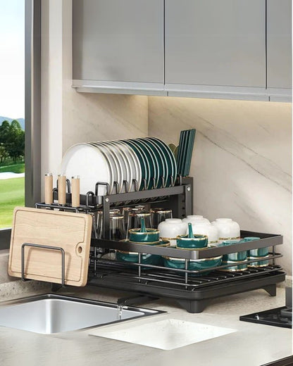 Droogrek voor borden – Luxe Afwasdroogrek met Slimme Organisatie