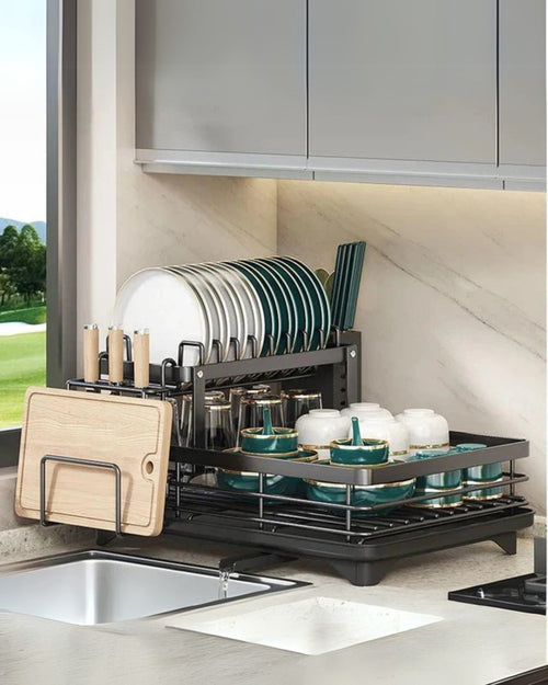 Droogrek voor borden – Luxe Afwasdroogrek met Slimme Organisatie