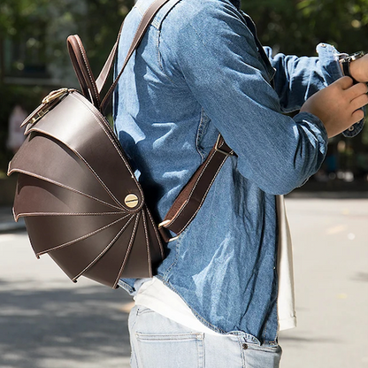 Beetle rugzak – leren tas – unieke vorm – voor dagelijks gebruik