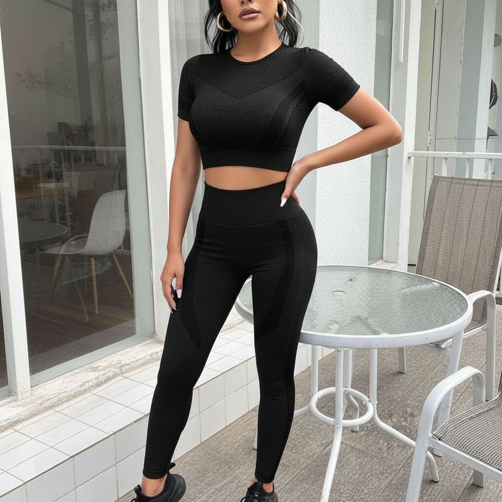 Sportieve Set – Ademend – Elastisch – Voor Fitness en Yoga