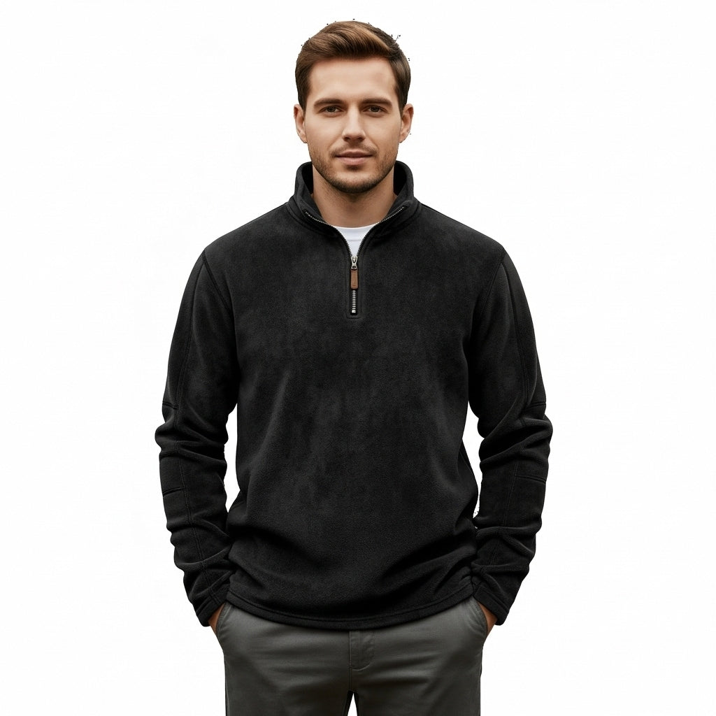 Heren Fleece Trui – Half Rits – Voor Koudere Dagen