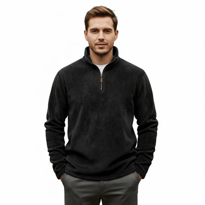 Heren Fleece Trui – Half Rits – Voor Koudere Dagen