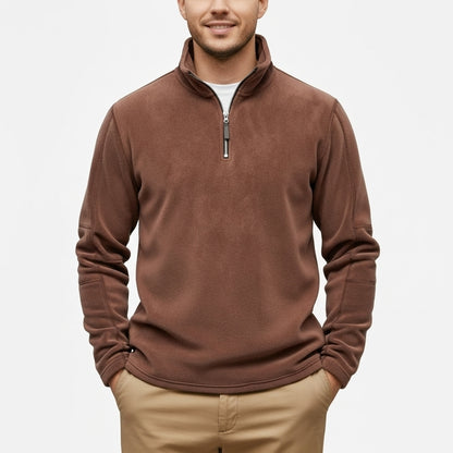 Heren Fleece Trui – Half Rits – Voor Koudere Dagen