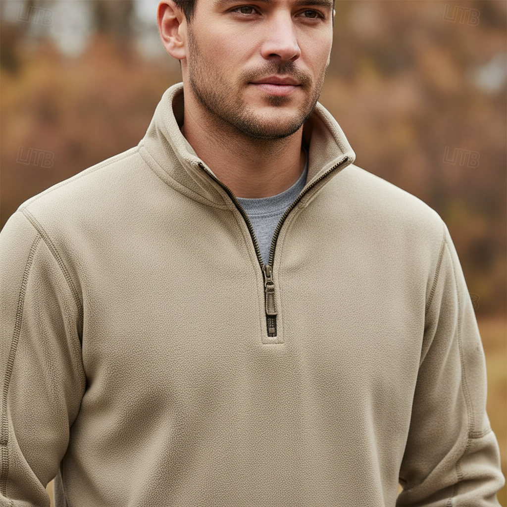 Heren Fleece Trui – Half Rits – Voor Koudere Dagen