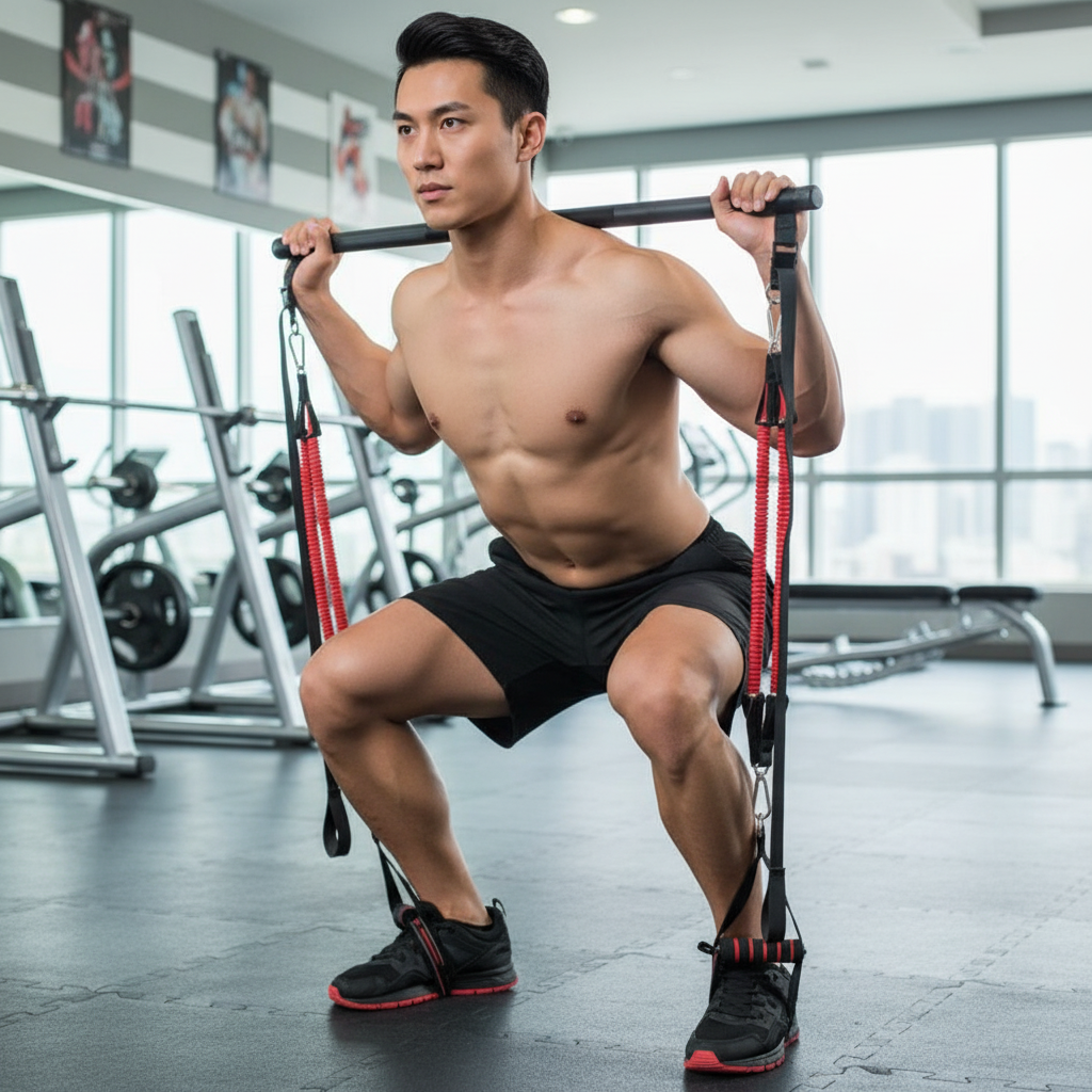 Weerstandsbanden Trainingsset – Verstelbaar – Voor Kracht- en Uithoudingsvermogen