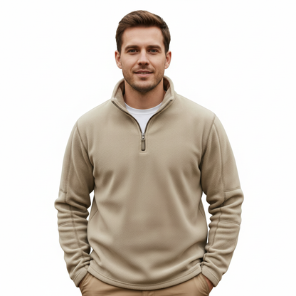 Heren Fleece Trui – Half Rits – Voor Koudere Dagen