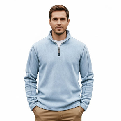 Heren Fleece Trui – Half Rits – Voor Koudere Dagen