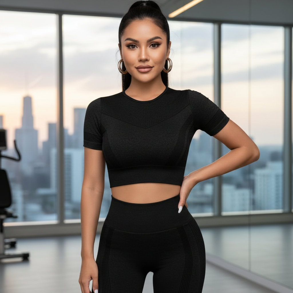 Sportieve Set – Ademend – Elastisch – Voor Fitness en Yoga