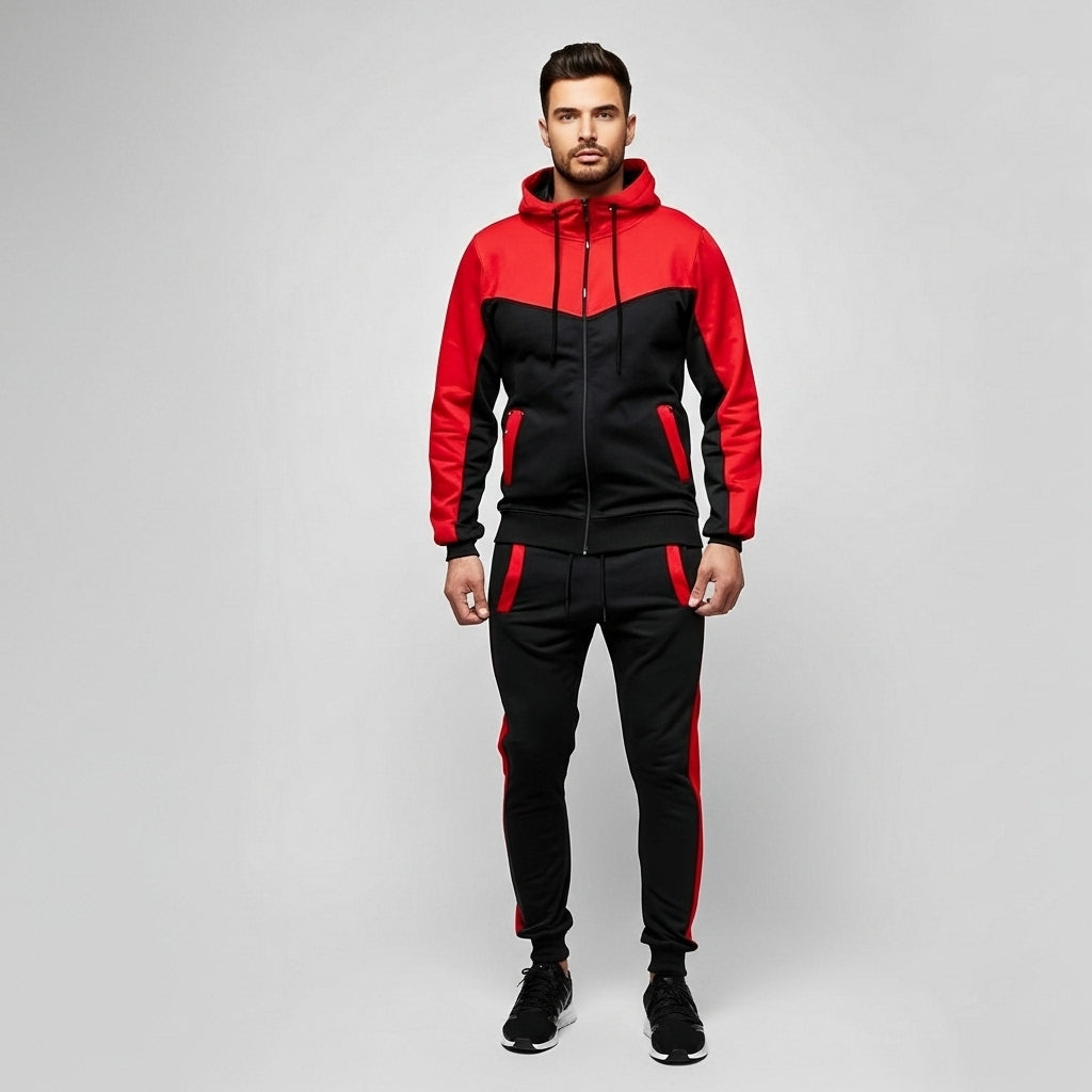 Heren Trainingspak – Hoodie – Met Ritszakken – Voor Sport en Casual