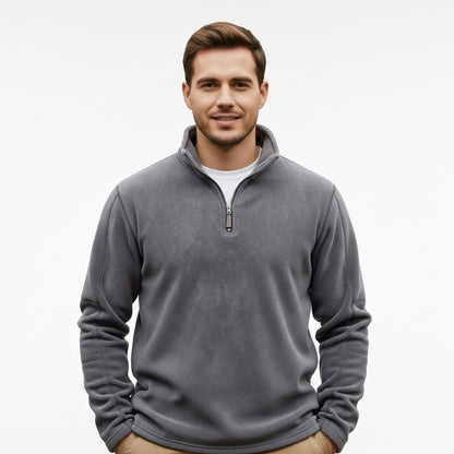 Heren Fleece Trui – Half Rits – Voor Koudere Dagen