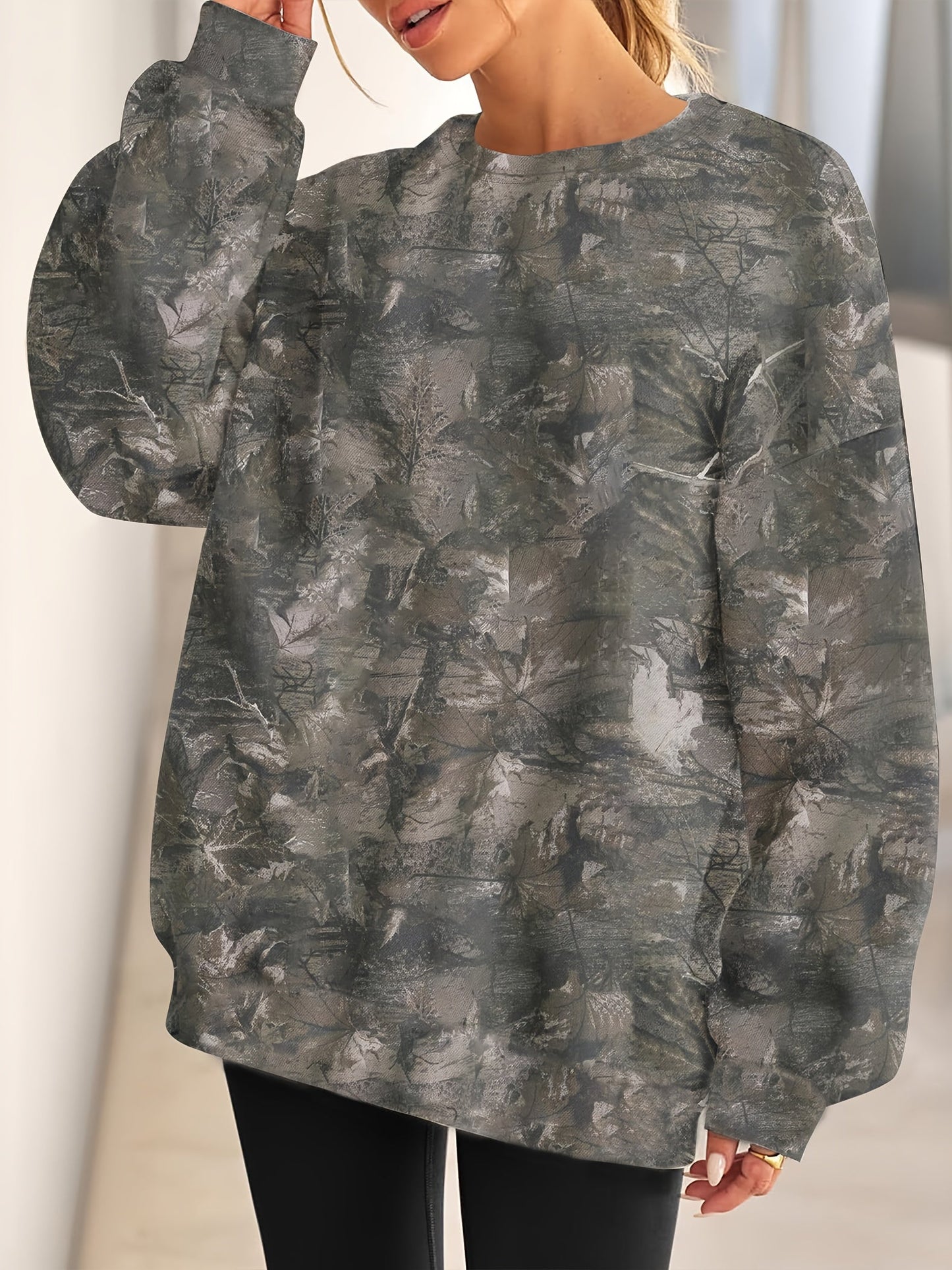 Dames Trui – Camouflage Design – Comfortabel en Stijlvol