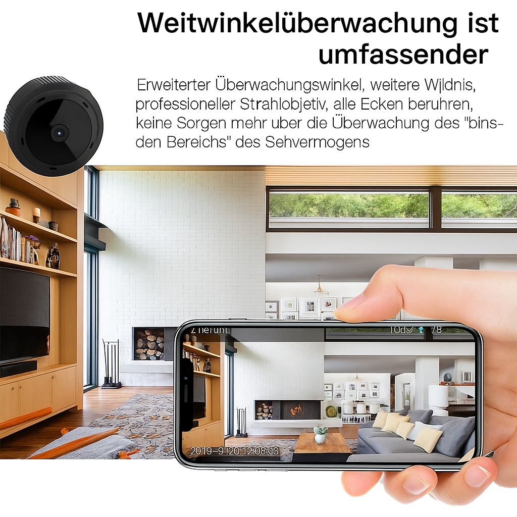 Mini Camera – Draadloze Verbinding – Nachtzicht – Voor Beveiliging