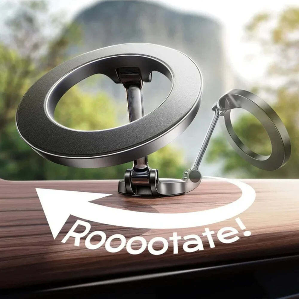 Magnetische telefoonhouder – verstelbare ring – voor auto en bureaustoelen