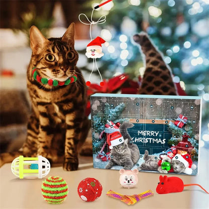 Katten Adventskalender – 24 speeltjes – Kerstcadeau voor katten – Diverse accessoires