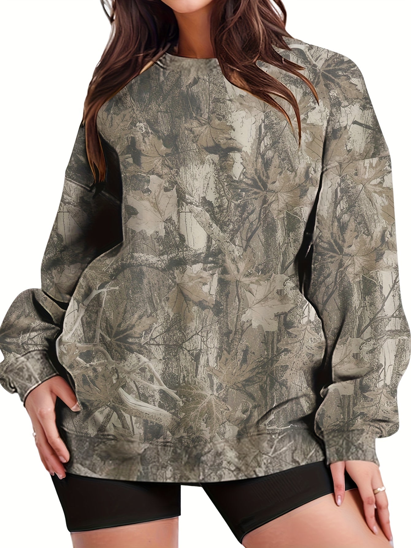 Dames Trui – Camouflage Design – Comfortabel en Stijlvol
