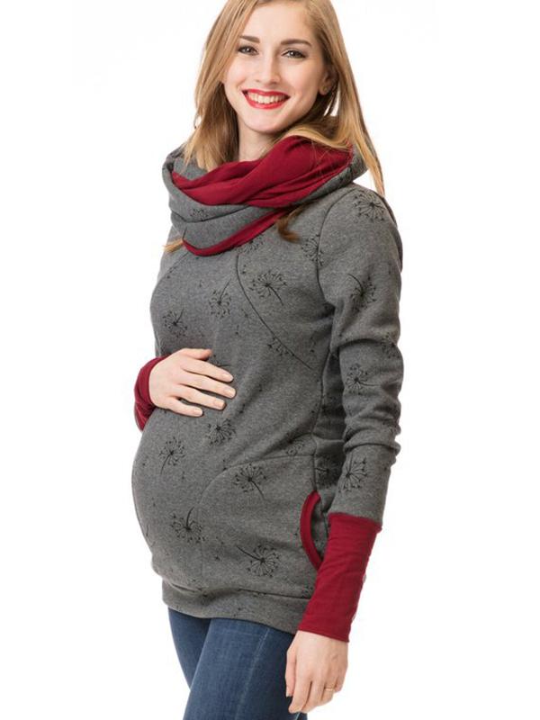 Dames Maternity Hoodie – Baby Draagfunctie – Zachte stof