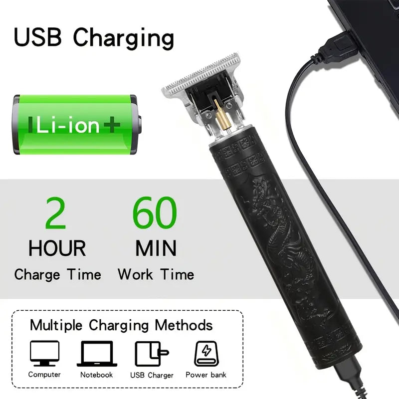 GroomMaster - 3-Delige Draadloze Haar- en Baardverzorgingsset voor Heren