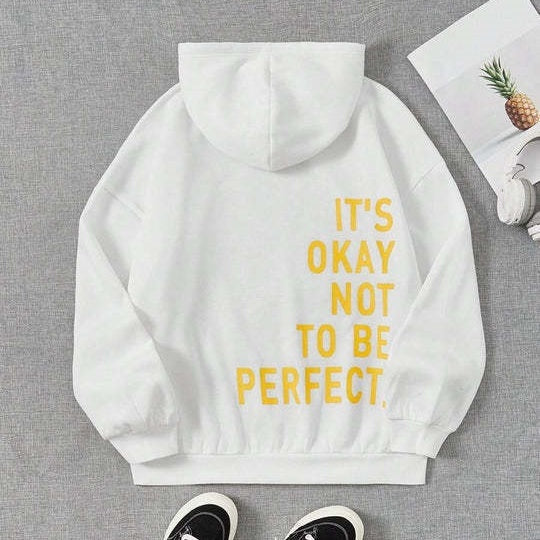 Hoodie Dames – Motivatie Print – Zachte stof – Voor casual outfits