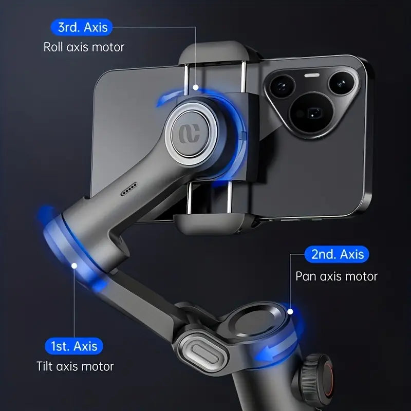 SmartPro Handheld Gimbal - Vouwbare Stabilizer voor iPhone en Android