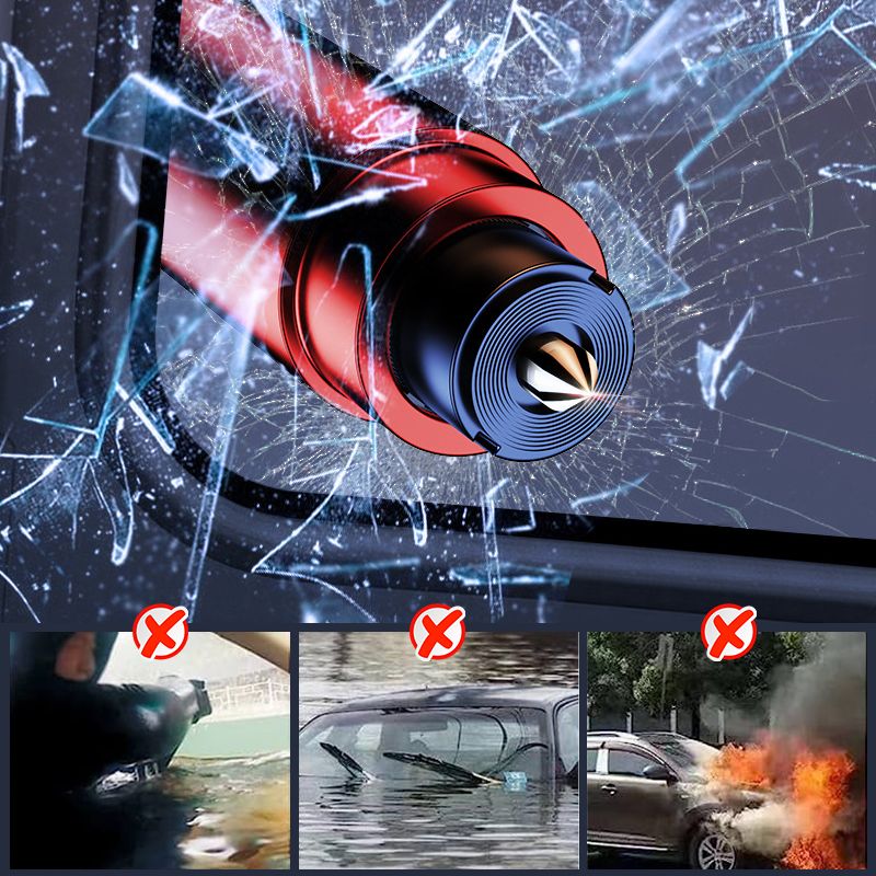 Auto Ruitenbreker – Noodhulp – Compact – Eenvoudig te Gebruiken