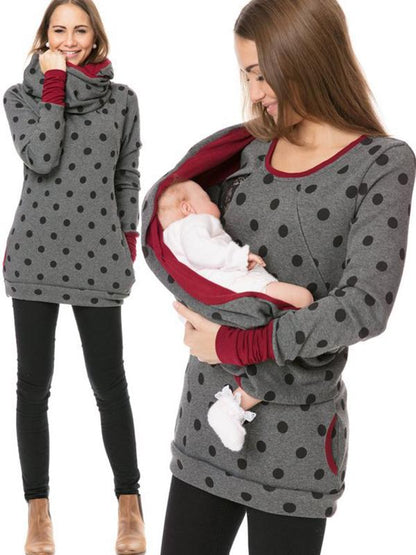 Dames Maternity Hoodie – Baby Draagfunctie – Zachte stof