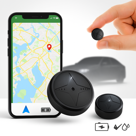 GPS tracker voor voertuigen – Echt-time tracking – oplaadbaar