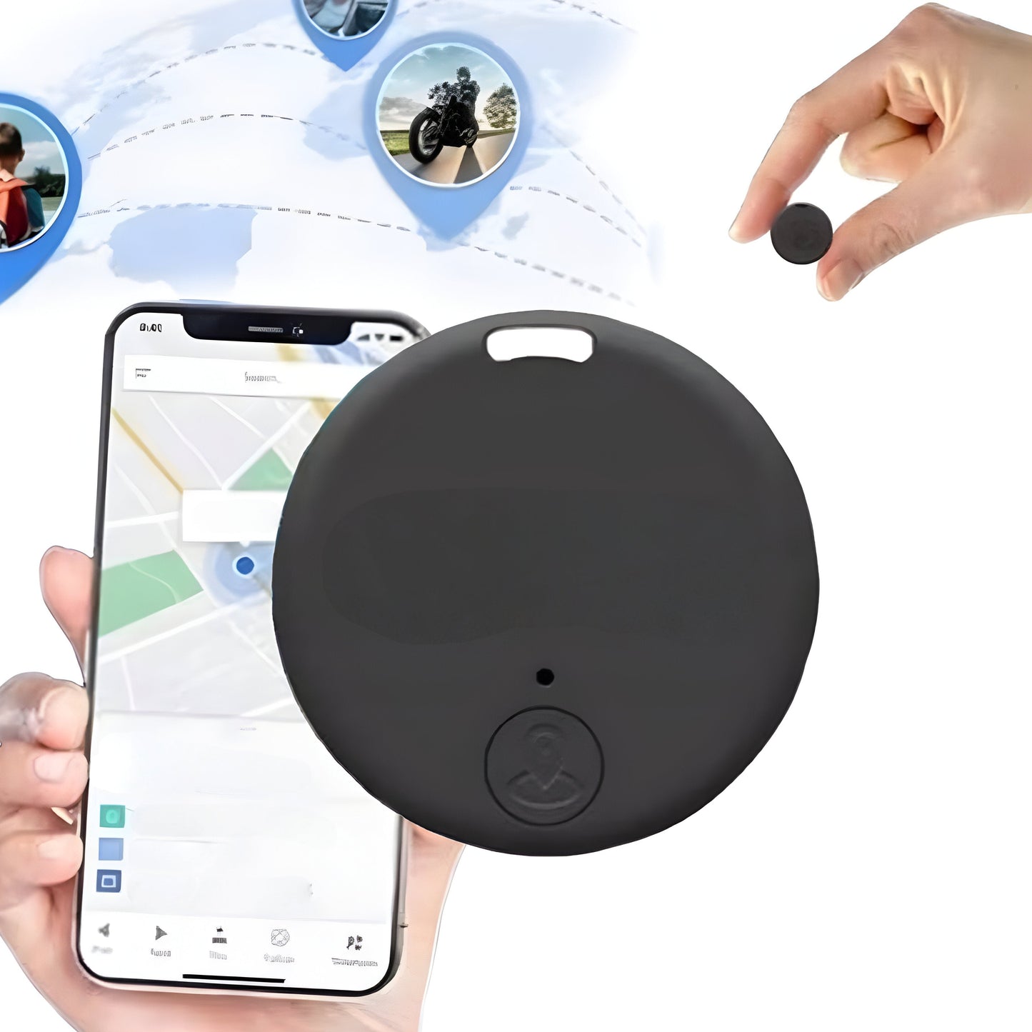 Echtzeit GPS Tracker – Draagbaar – Voor Auto & Persoonlijke Items
