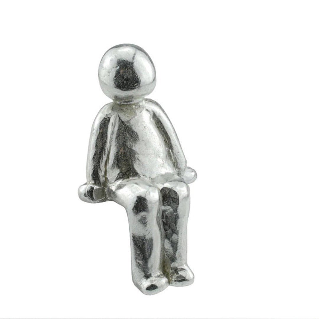 Familiebeeld – Herinneringskunstwerk – Metaal en hout – Voor interieurdecoratie