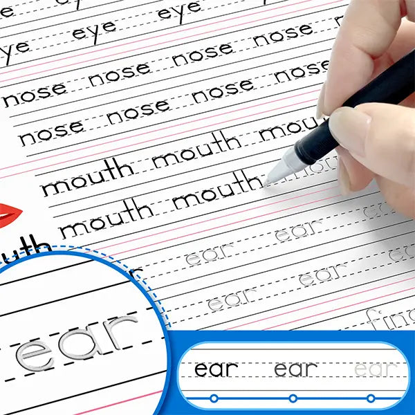 MagicTrace Herbruikbare Schrijf- en Leer Set – Maak Handwriting Leuk voor Kinderen