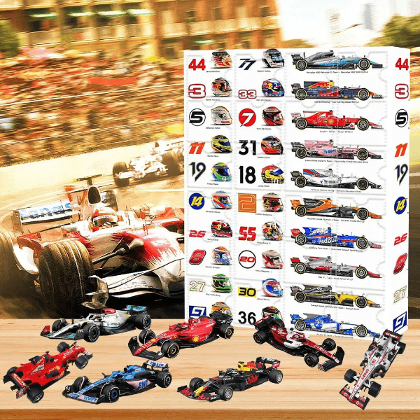 RaceTime F1 Adventskalender 2025 - 24 Mini F1-Wagens