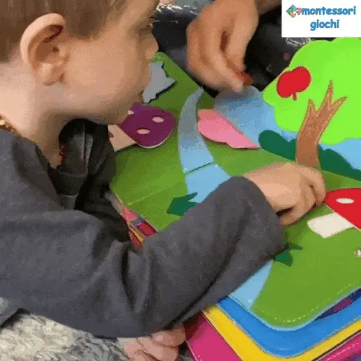 Felt Activity Boek – Interactief Leren – Voor Baby’s en Peuters