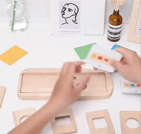 Houten Vormpuzzel – Kleur- en Vormherkenning – Voor Kinderen