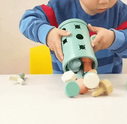 Houten Vormensorteer- en Bouwspeelgoed – Voor Kinderen – Met Gereedschap en Onderdelen